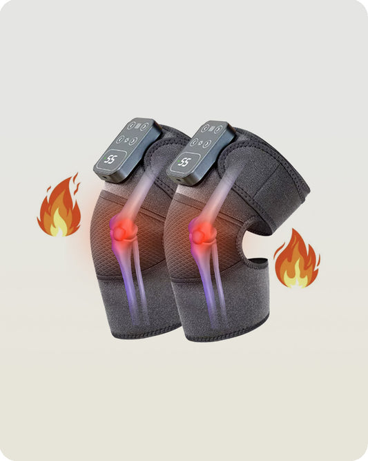 Cordless Knee Massager with Heat and Vibration, Heating Pads for Knee Shoulder Elbow Deep Issue