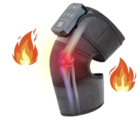 Cordless Knee Massager with Heat and Vibration, Heating Pads for Knee Shoulder Elbow Deep Issue