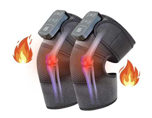 Cordless Knee Massager with Heat and Vibration, Heating Pads for Knee Shoulder Elbow Deep Issue